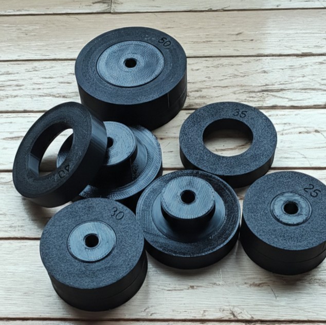 Dimple Die Set for Hydraulic Punch Driver – 5 Sizes (25–50 mm) – USA Made