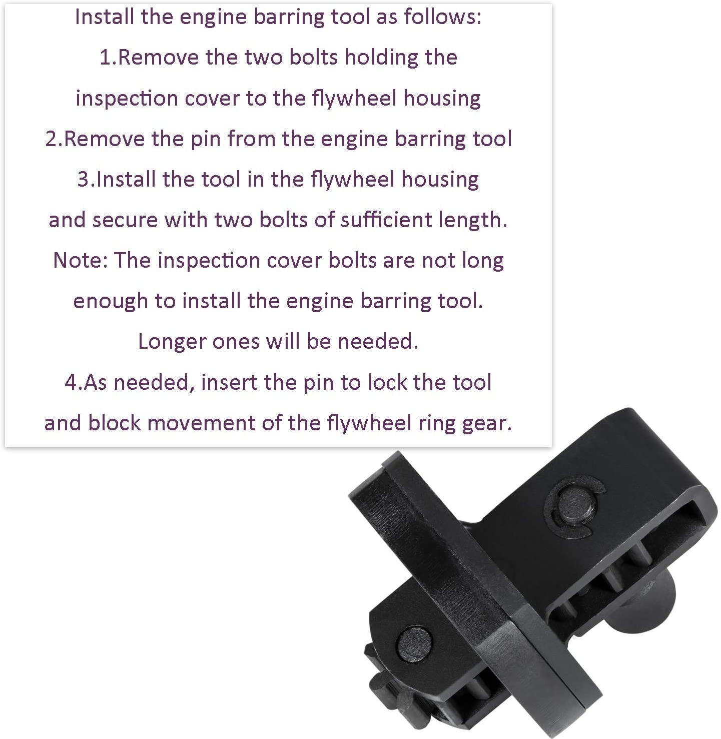 J-46392 Engine Barring Tool for Detroit Diesel DD13 DD15 DD16 MBE4000 MBE900