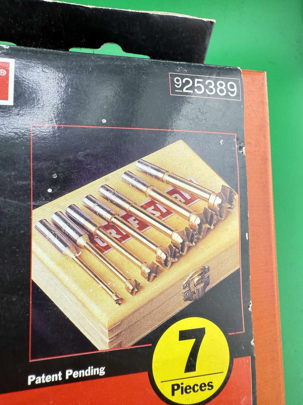 NOS CRAFTSMAN 7 Piece Forstner Woodboring Bit Set Wood Box 25389 925389 1/4”- 1”