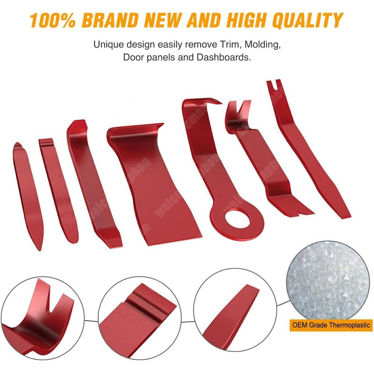 8PCS Auto Trim Removal Tool Kit For Car Audio Dash Panel Fastener Remover Tool