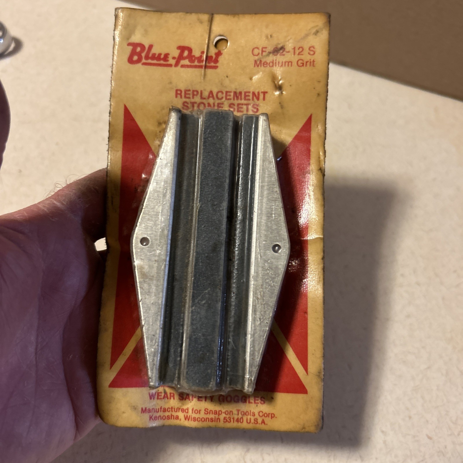 BLUE-POINT Glaze Breaker Stone Set CF-62-12S CF6212S Medium Grit 4” Length NOS