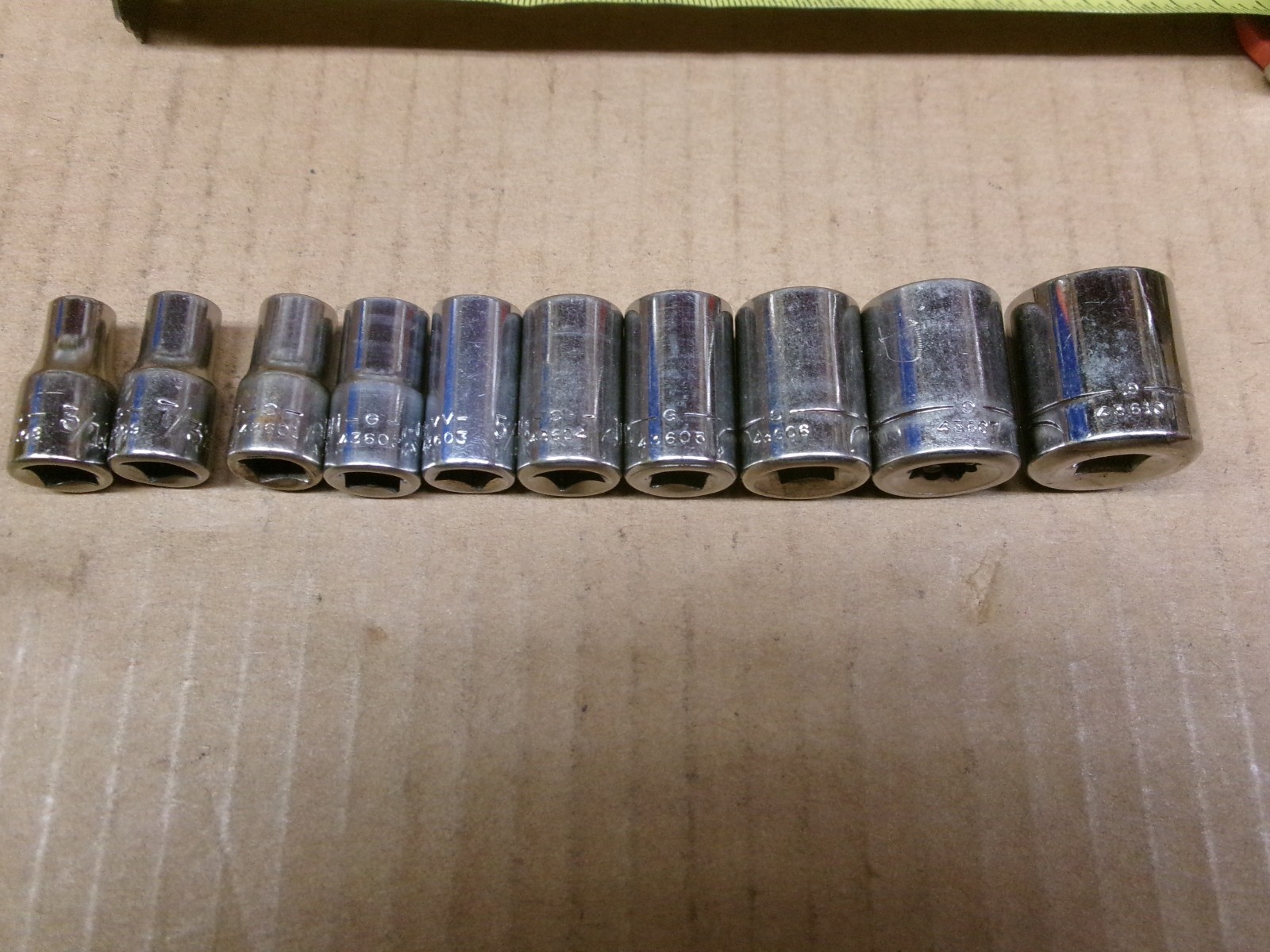 Craftsman USA 1/4″ Drive 1-Piece 12-Point Socket Set 3/16″ – 9/16″