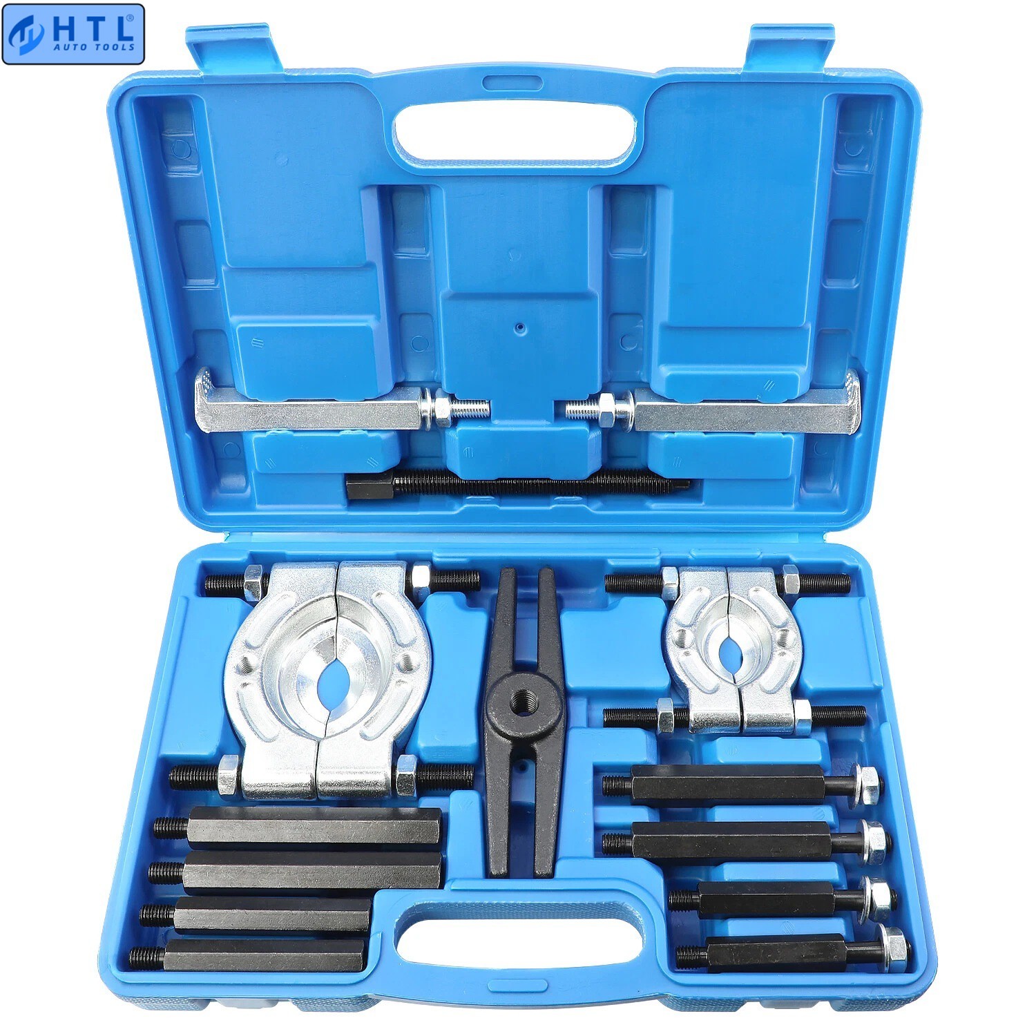 14Pcs Capacity Heavy Duty Bearing Separator Puller Kit Wheel Hub Axle Puller Set
