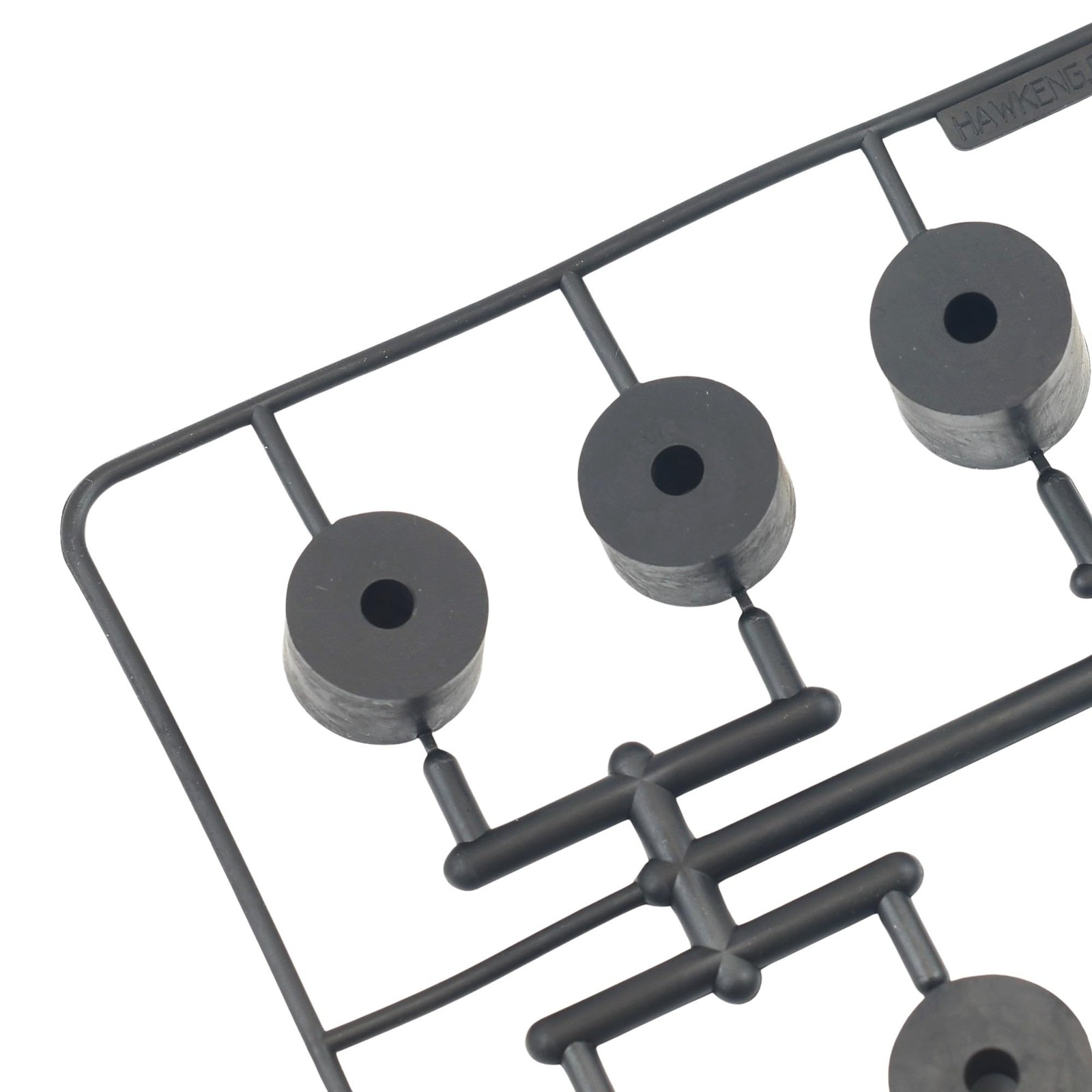 Hawkeng 4mm (M4) Medium Hard Rubber Spacers Standoff 16 millimeters, Black