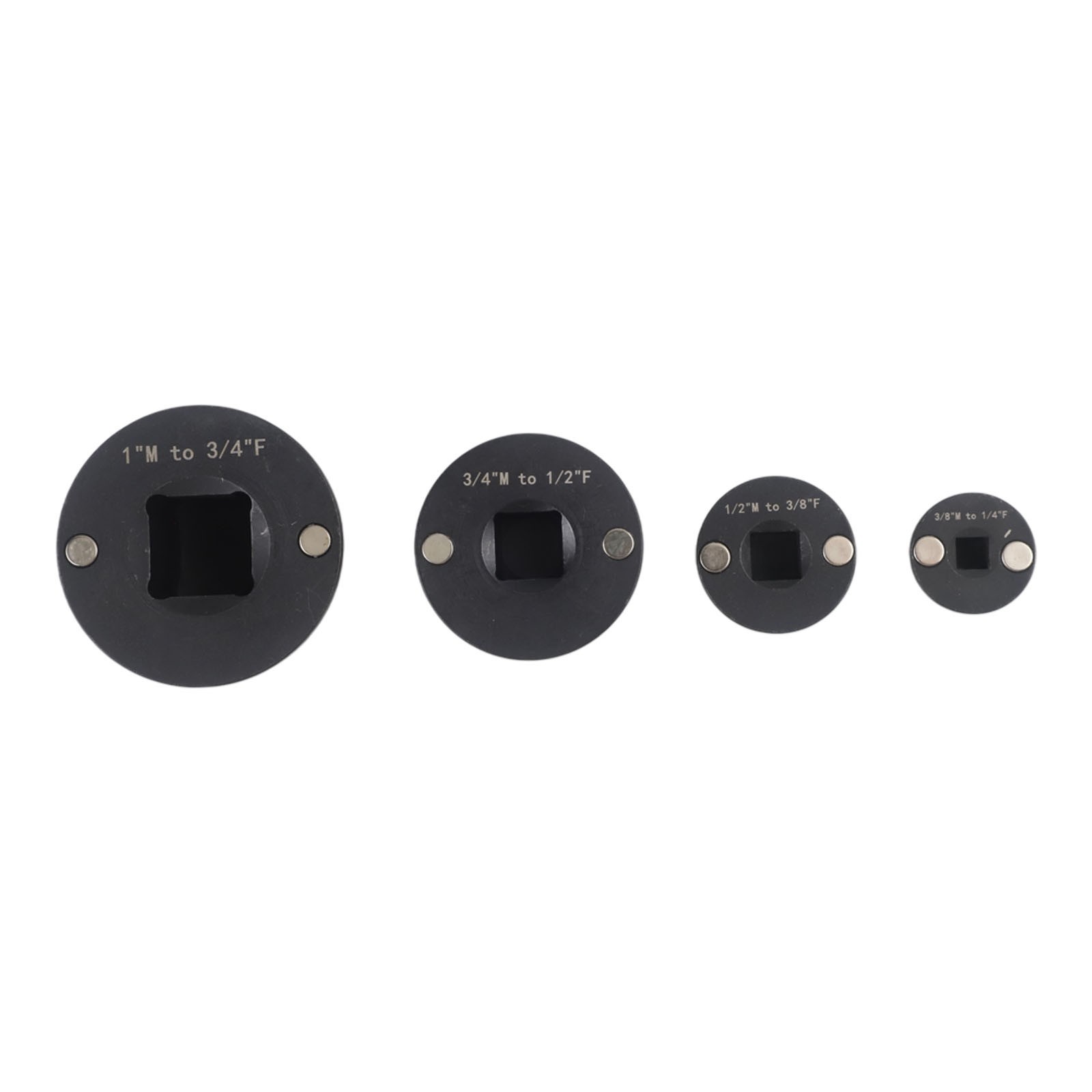 Low Profile Socket Adapter Set 4 Pieces Heat Treated Steel for Repairs
