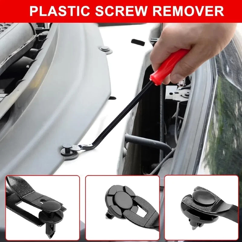 3PCS Auto Clip Pliers Set Fastener Remover Car Trim Rivet Removal Pry Tool