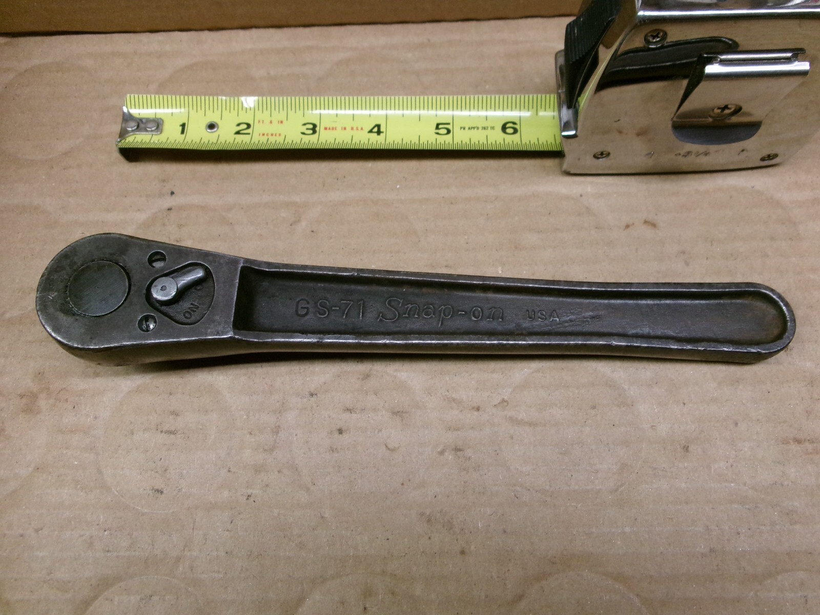 Snap-on USA 1/2″ Drive Black Oxide Finish Ratchet No GS-71