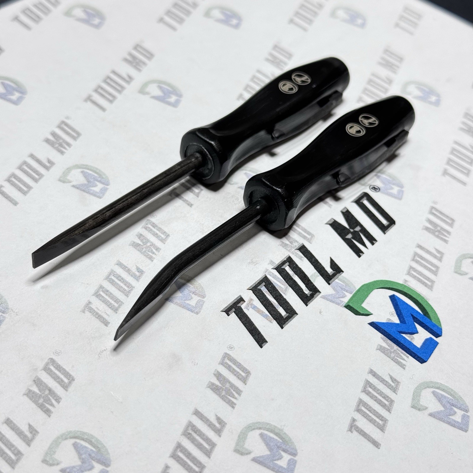 Snap-on Tools USA NEW 2pc BLACK 5″ Straight Bent Mini Pocket Prybar PBMS5 PBMB5