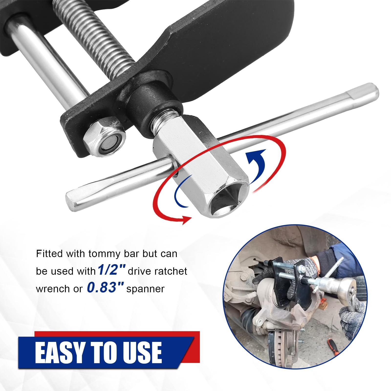 Disc Brake Pad Installation Spreader Caliper Piston Spreader Tool, Motorcycle..
