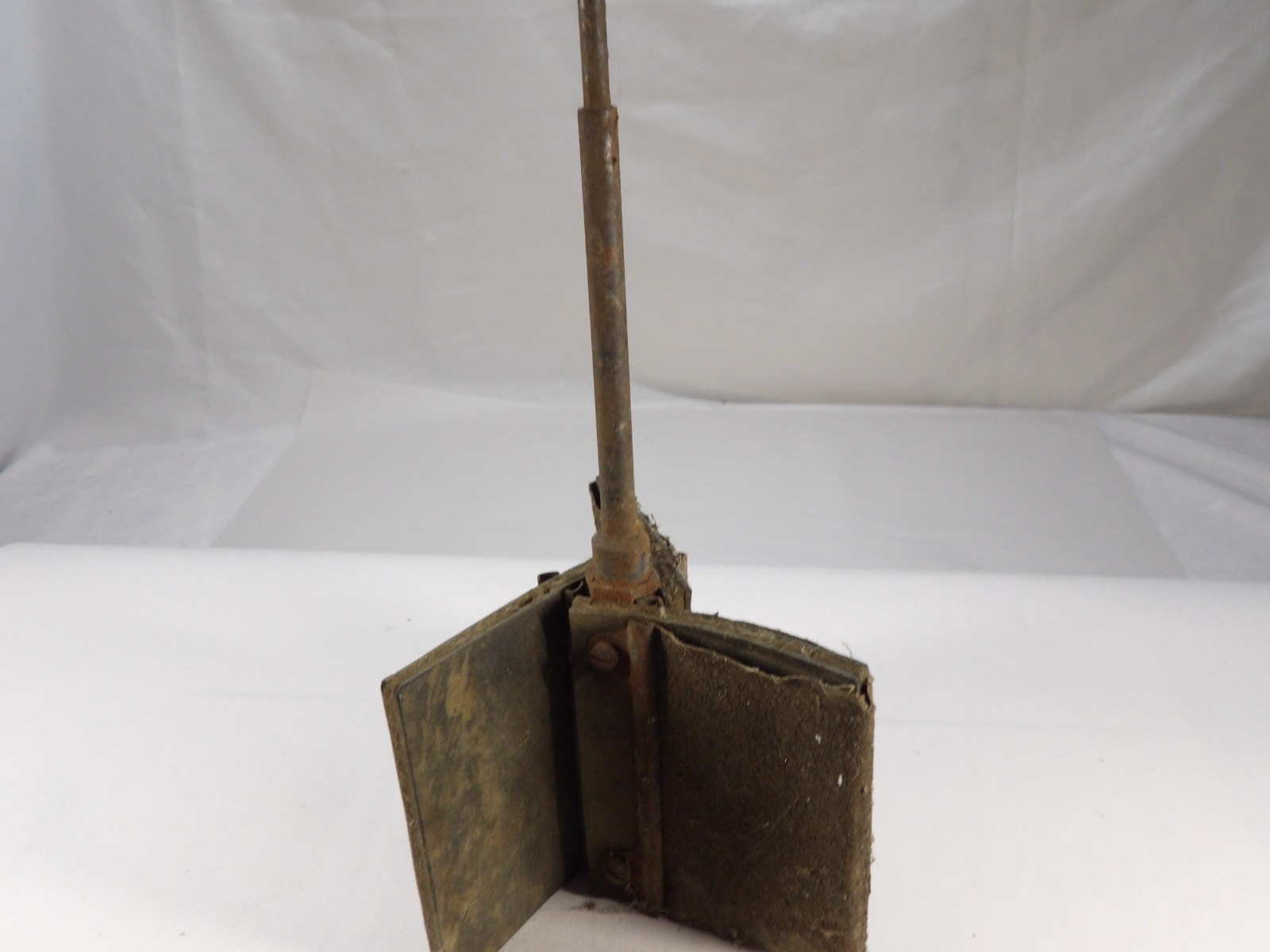 Vintage Home Made Cylinder Hone Mechanic Tool Flapper Sander Sand Paper Holder