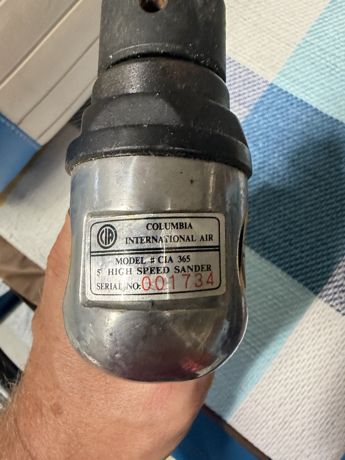 Columbia International Air CIA Model 365 – 5” Pneumatic High Speed Angle Sander
