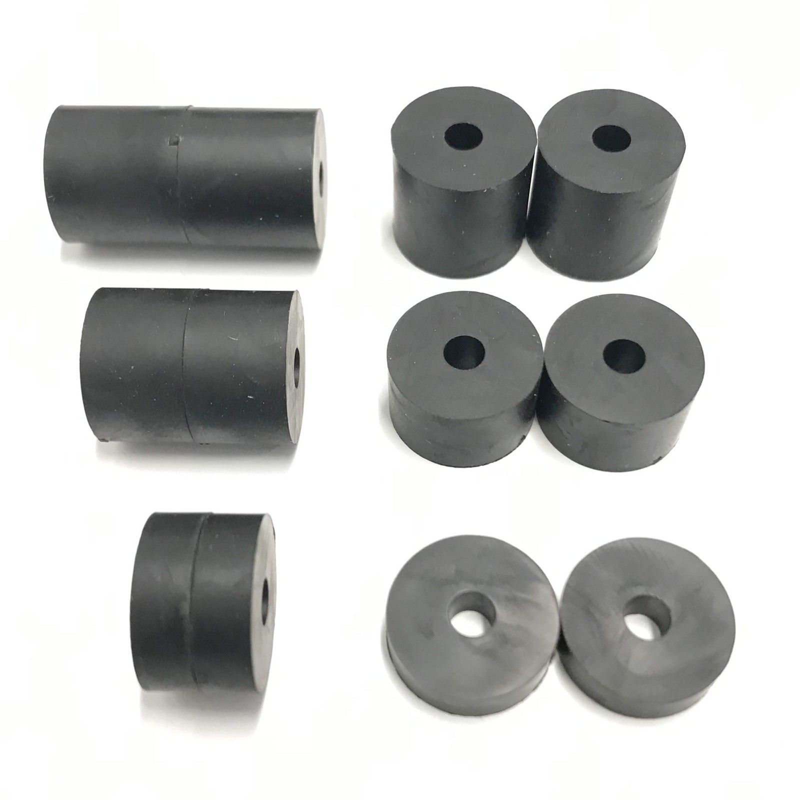 Hawkeng 4mm (M4) Medium Hard Rubber Spacers Standoff 16 millimeters, Black