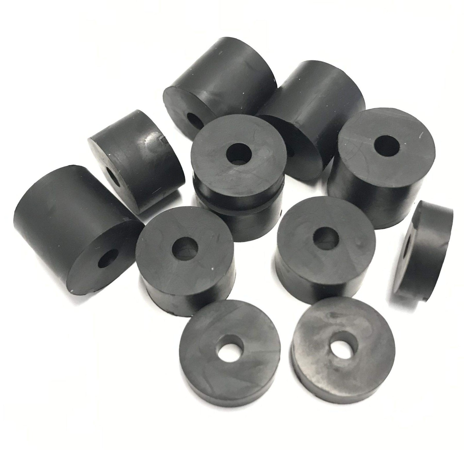 Hawkeng 4mm (M4) Medium Hard Rubber Spacers Standoff 16 millimeters, Black