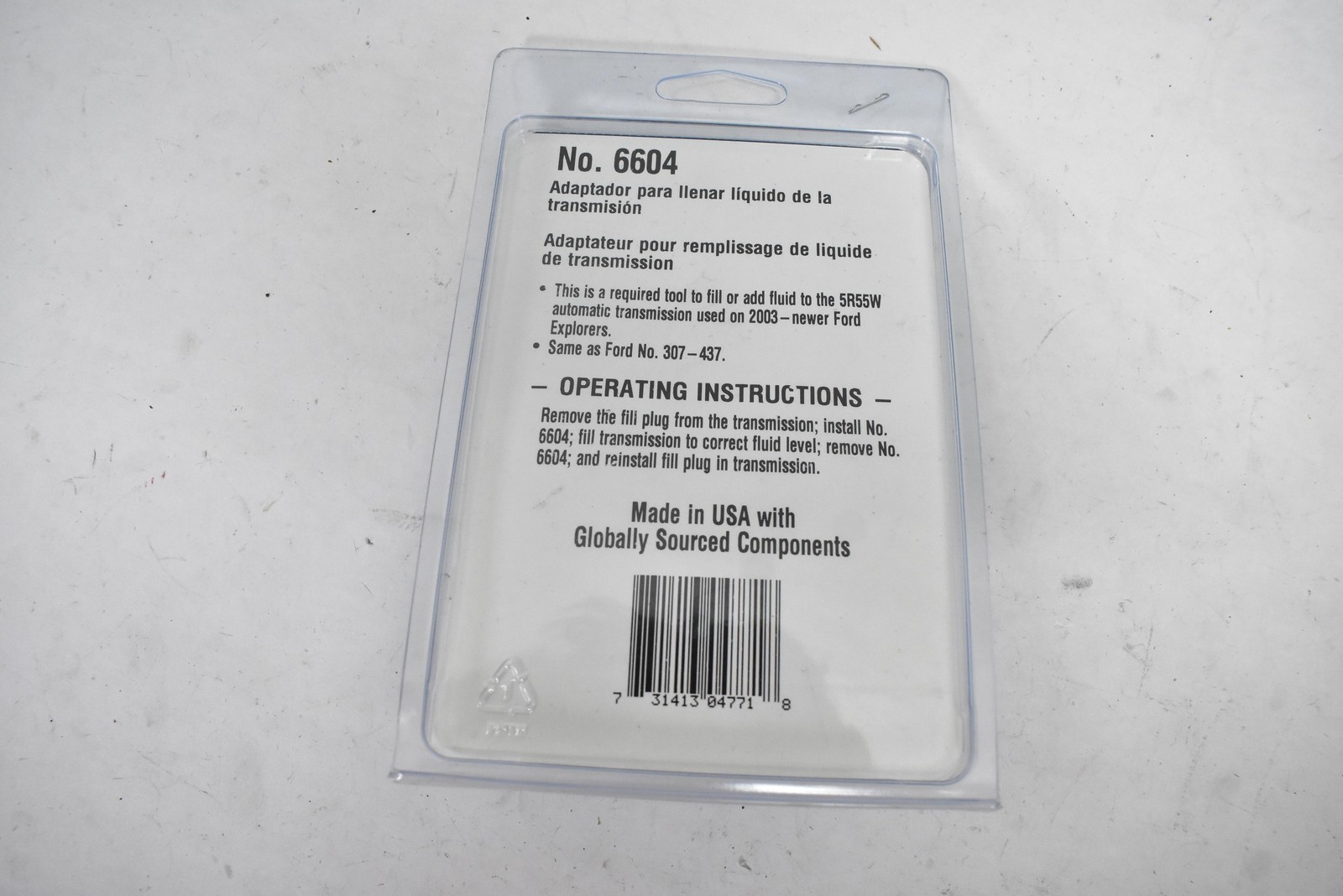 OTC 6604 Transmission Fluid Fill Adapter No. 6604 Black Made In USA New Other