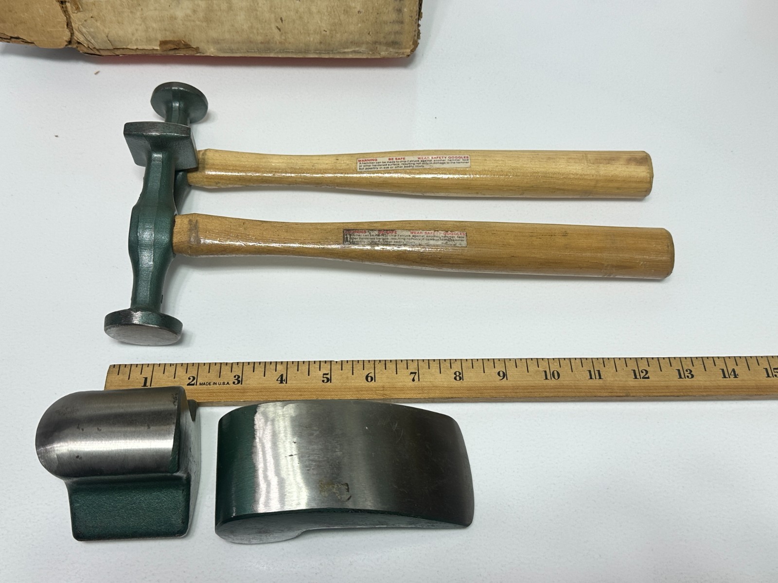 Sears Craftsman USA 45271 4pc Body & Fender Repair Set, Body Hammer & Dolly Pair