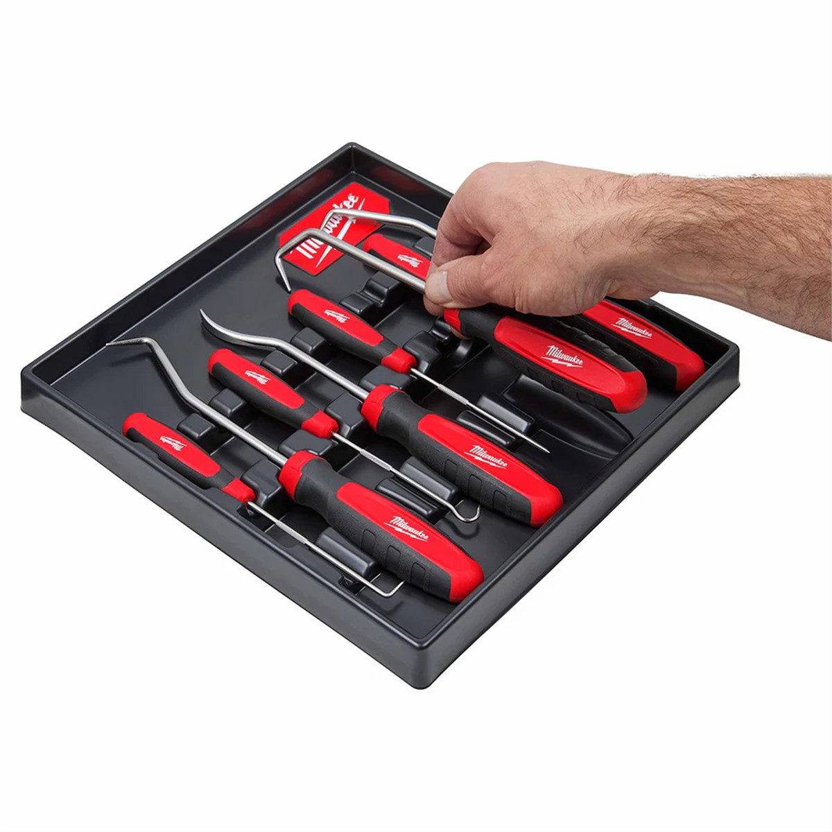 Milwaukee 48-22-9218 All Metal Core Pry Bar Set Reinforced Tips with Tray