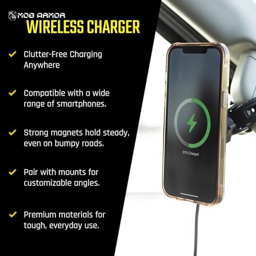 Mob Armor Flex Magnetic Wireless Charger, White Elephant for Men