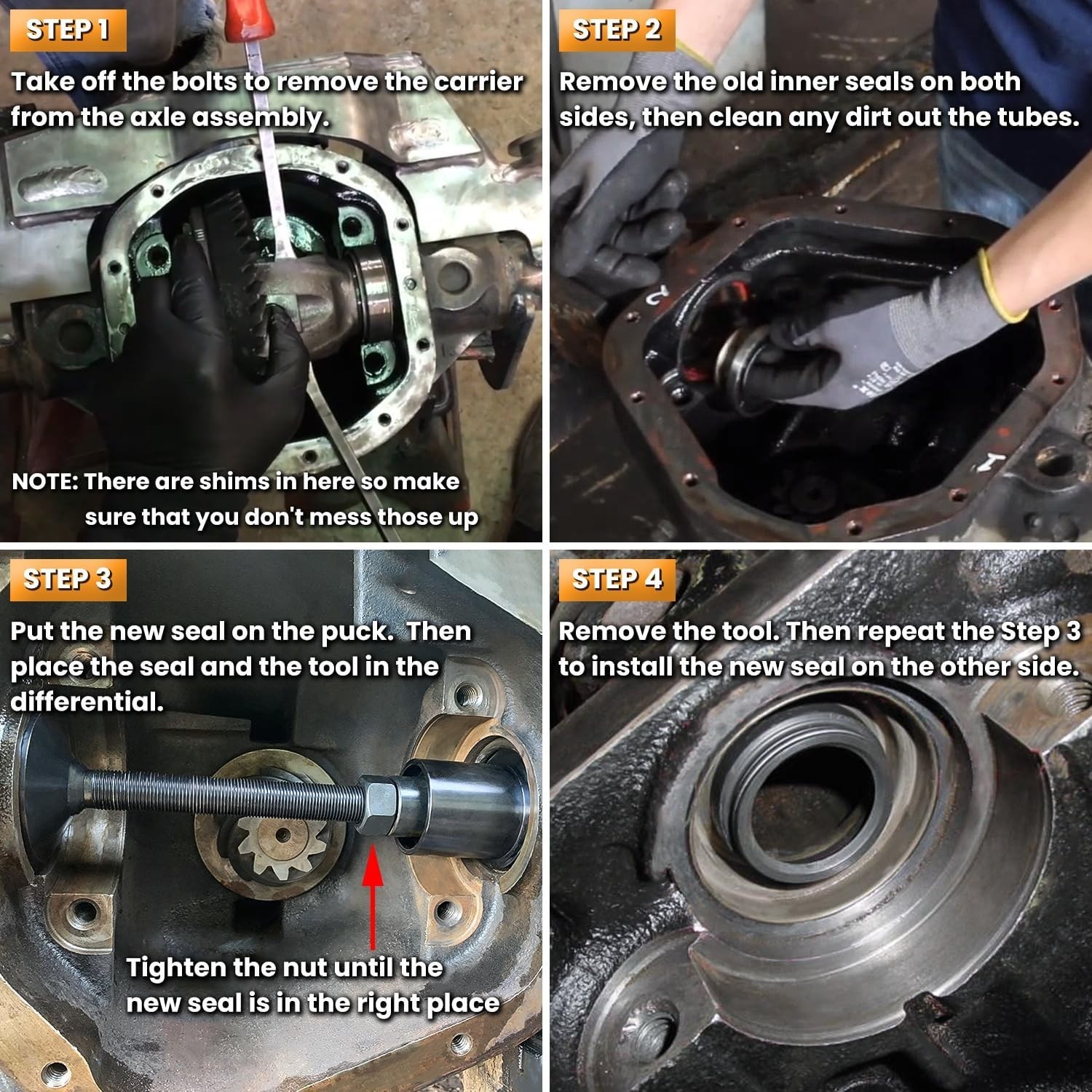 Inner Axle Seal Tool for Dana 30/44/60 Front Differentials – Jeep Dodge Ford