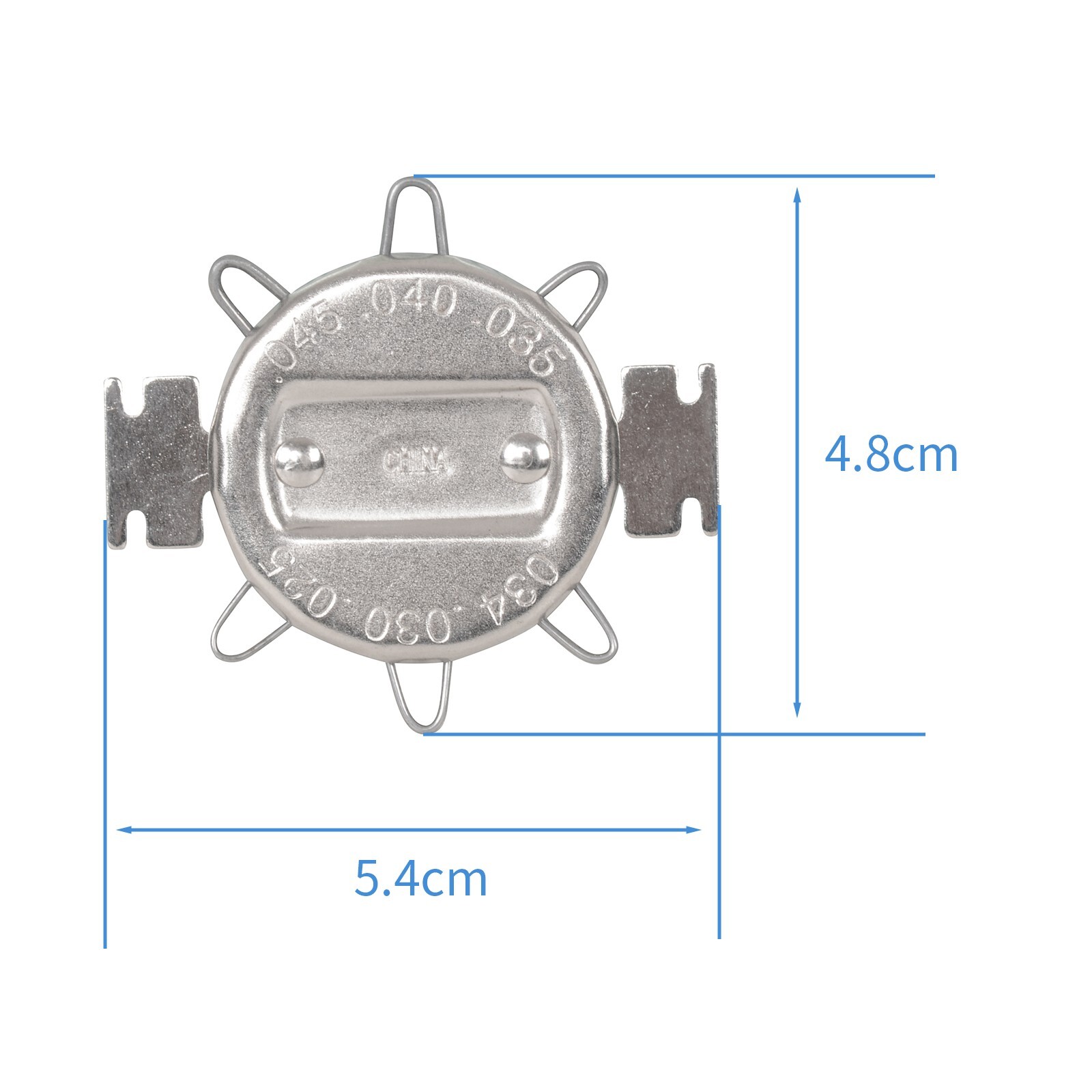 0.64-1.14mm Motorcycle Spark Plug Gap Gauge Set Small Six-Notch Leaf Type Sliver