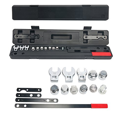 16PC Ratcheting Serpentine Belt Wrench Tool Removal/Installation Tool Set