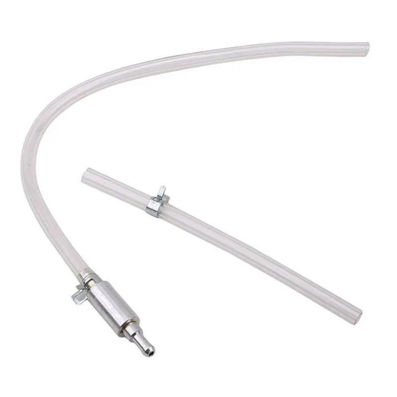 1 PCS Brake Bleeder Hose, One Way Check Valve Tube Bleeding Tool Kit Silver