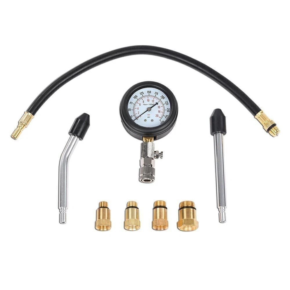 Engine Cylinder Compression Gauge Tester Kit Gas Engine Diagnostic Testing Tool