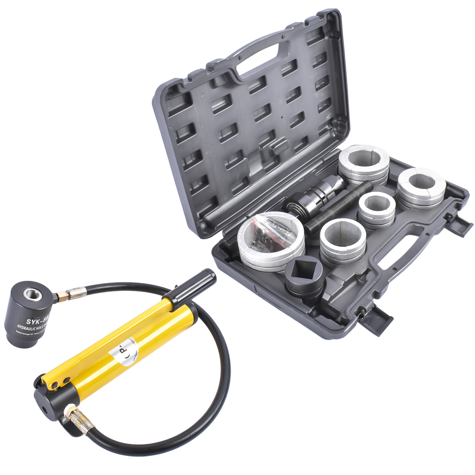 New Hydraulic Exhaust Pipe Stretcher Expander Kit with Collets 1 5/8″ to 4 1/4″