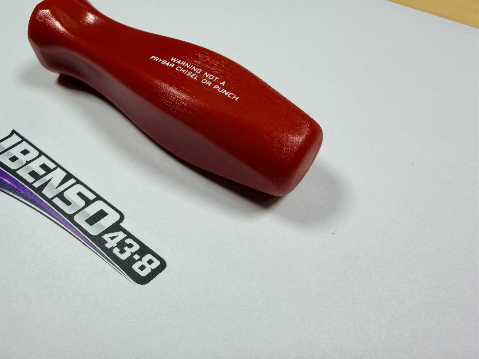 Snap-on Tools USA NEW RARE RED Medium Replacement Handle Hard Grip