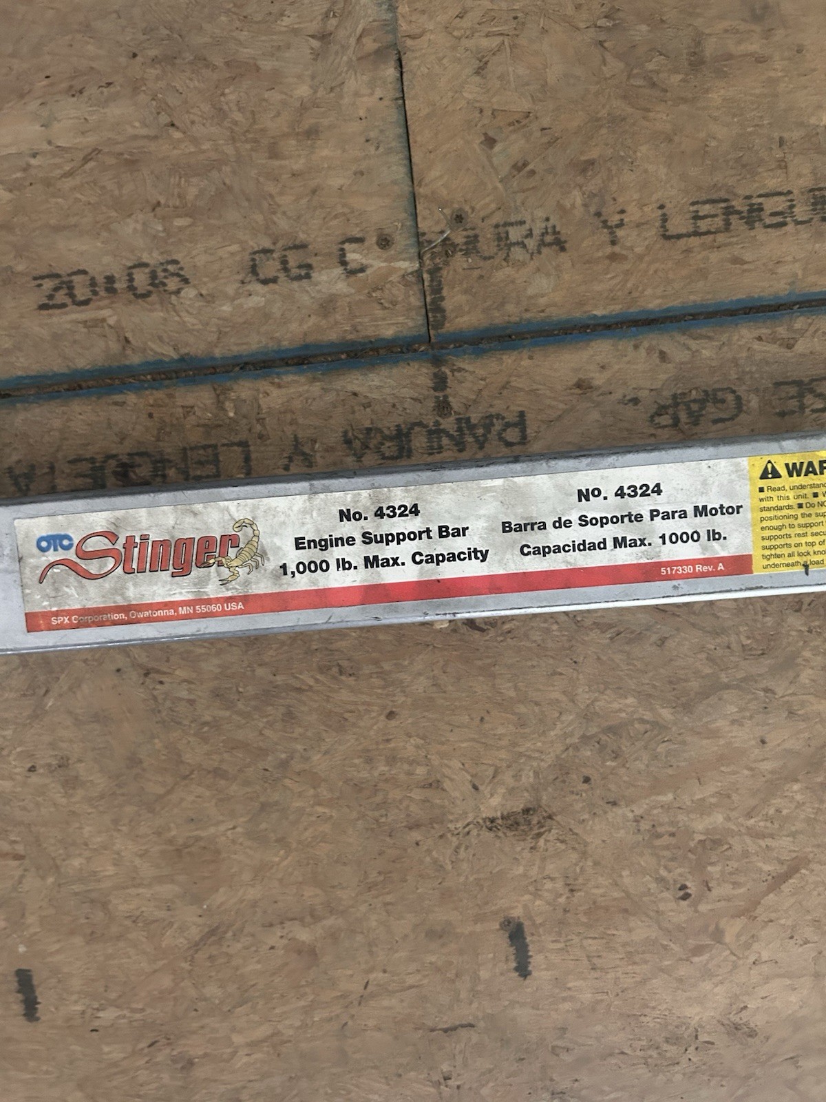 OTC 4324 Engine Support Bar