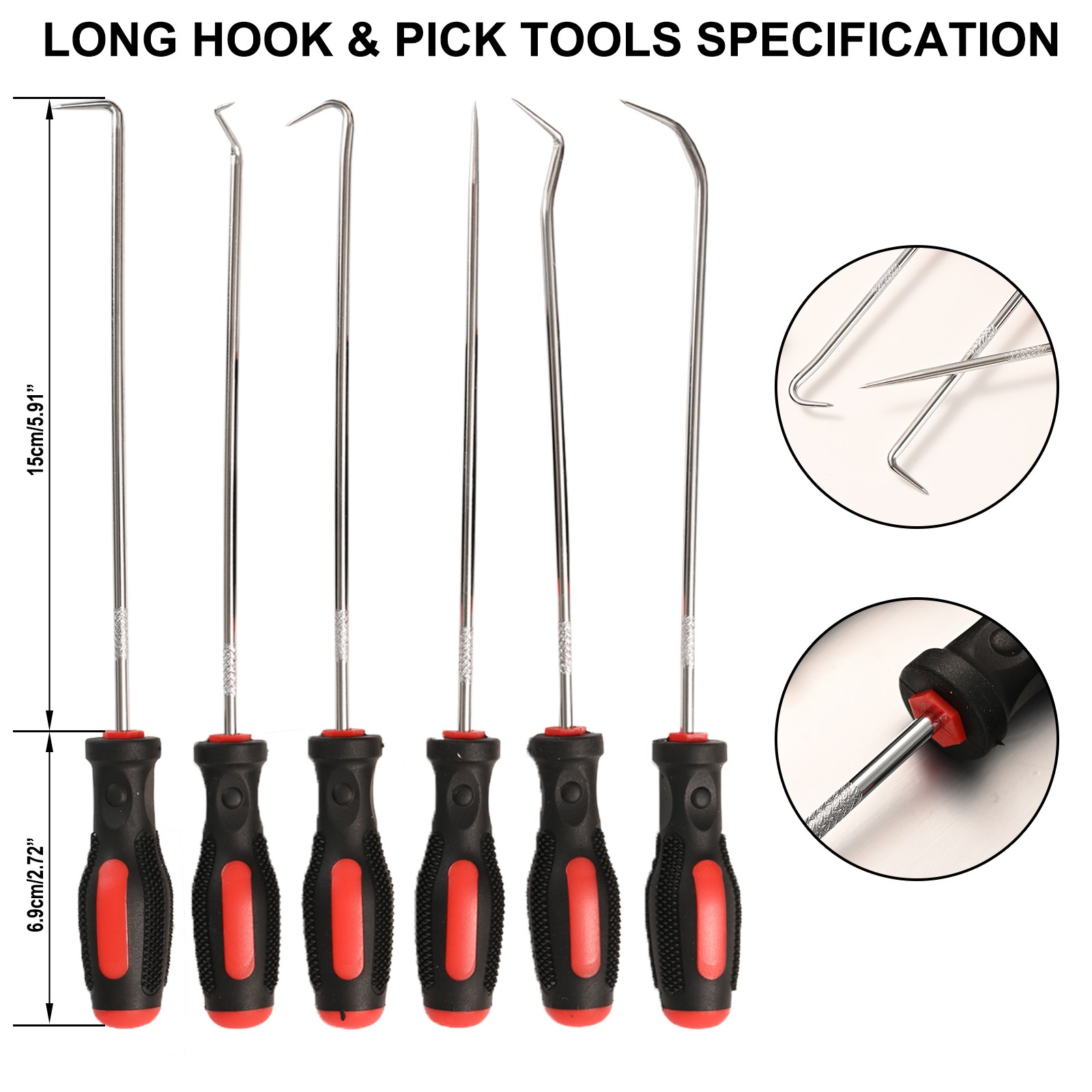 10x Hook & Pick Set Oil Seal O Ring Gasket Remover Puller Mechanics Garage Tool