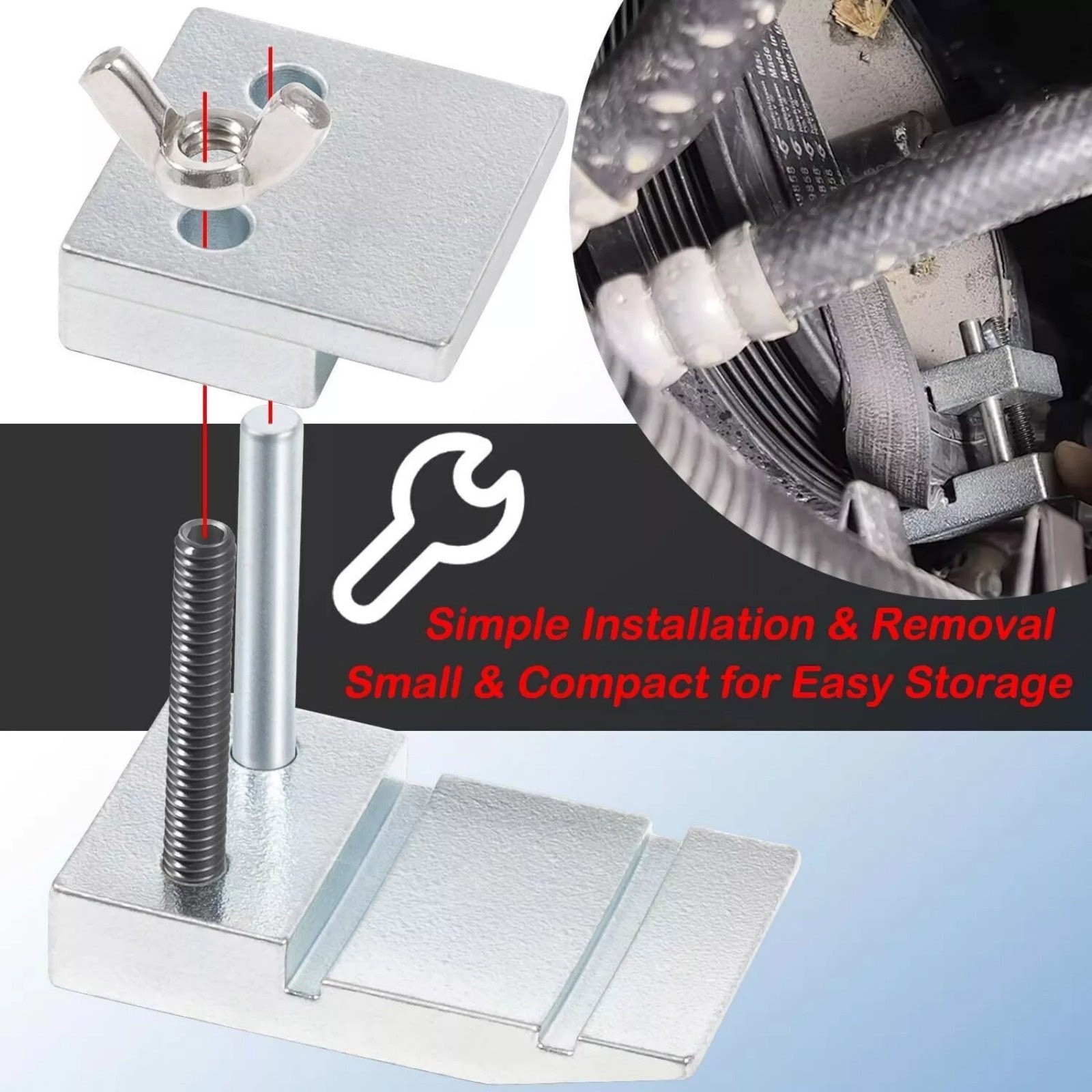59350 Stretch Belt Installer for Extra-Deep Double Pulleys for Ford 3.5L 3.7L V6