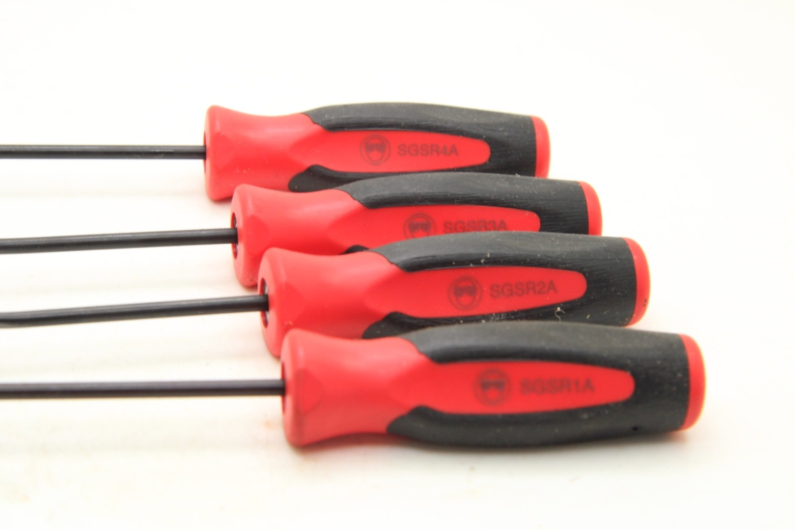 Snap-on Tools SGSR104AR 4 Piece Seal Removal Set Red/Black Soft Grip USA