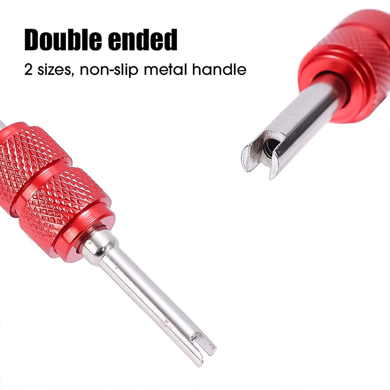 Aluminum Alloy Car Auto A/C Air Conditioning Valve Core Remover Tool Wrench