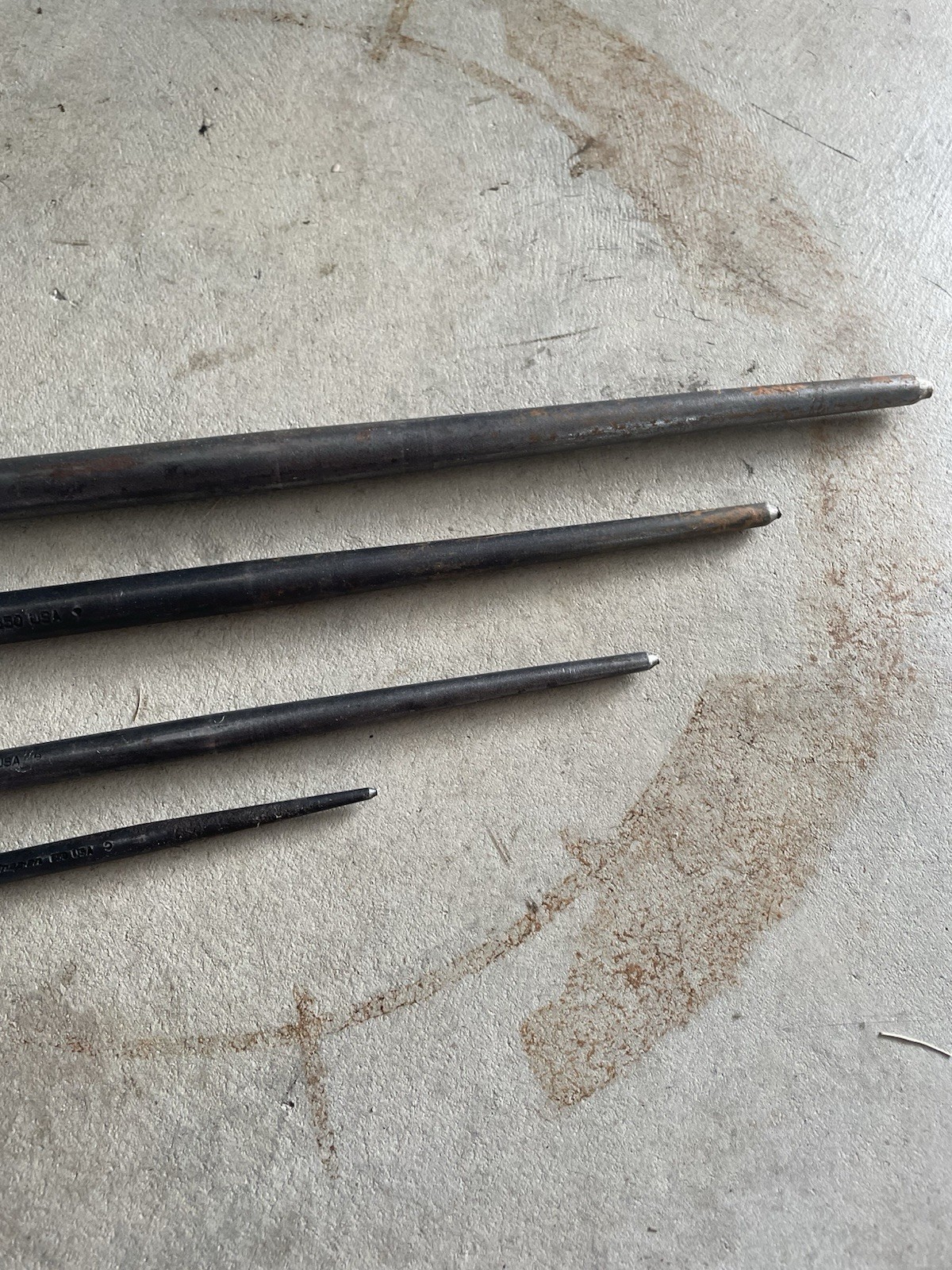 Snap-On PBS704 Heel Bar (Lady-foot) Prybar Set 6″ 12″ 16″ 20″ long