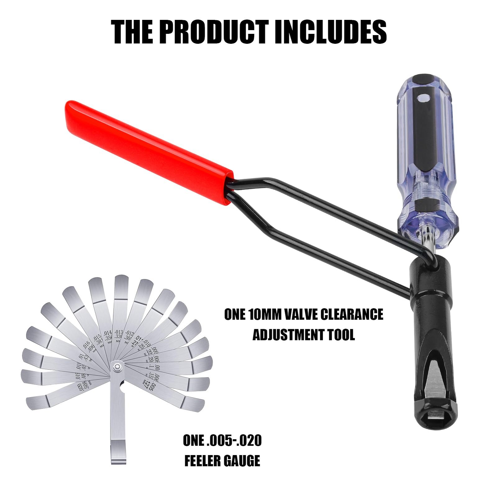 Valve Lash Adjustment Tool with Angled Feeler Gauge Jam Nut Valve Adjustment New