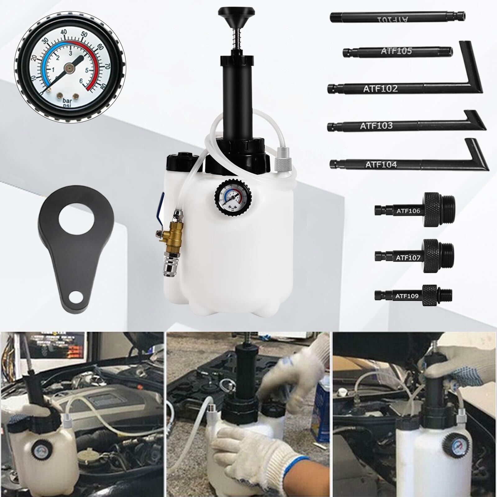 Manual Transmission Tool Fluid Oil Filling Filler System Fluid Transfer Set 3L