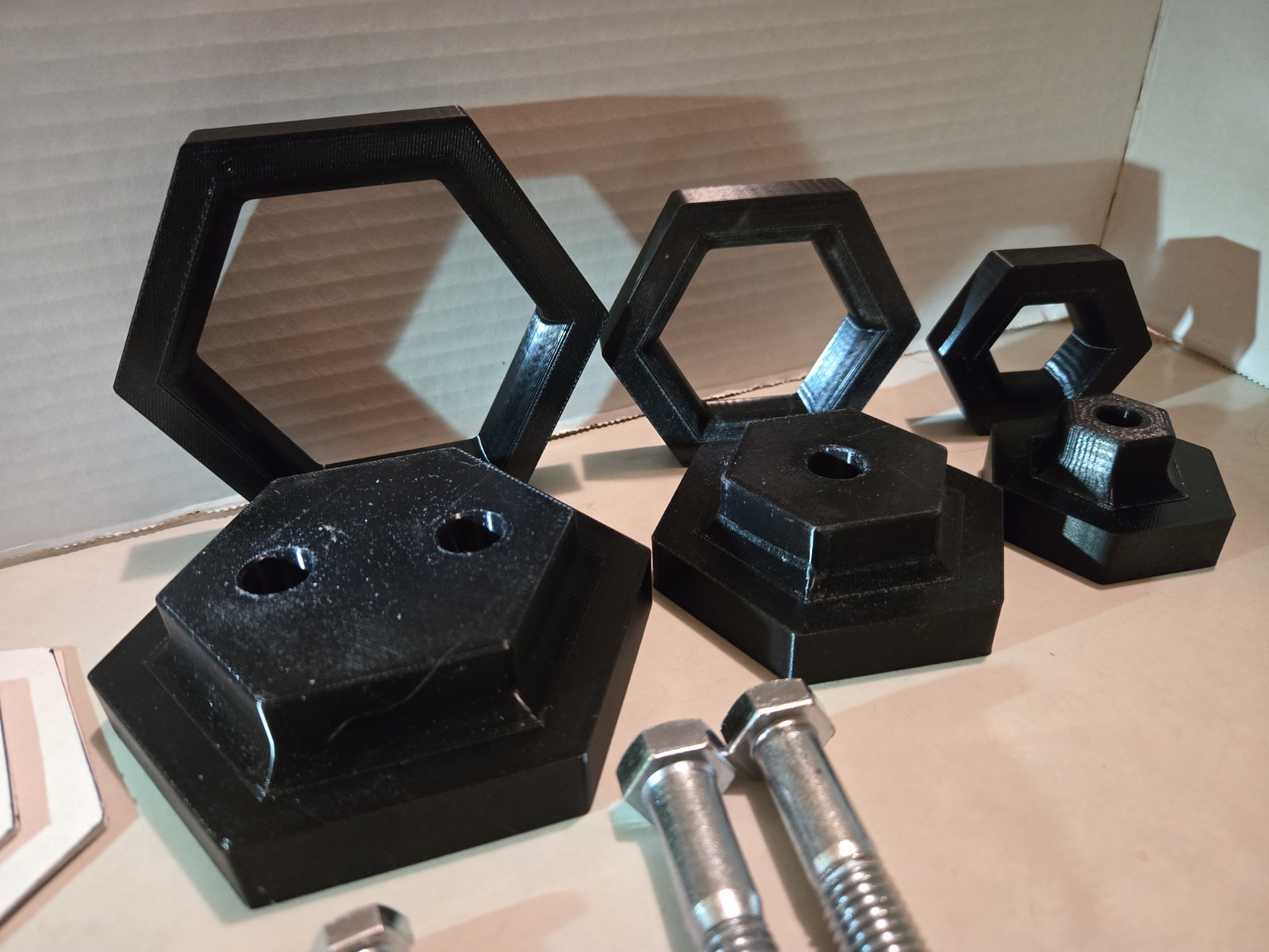 3pc Hex dimple die set 1″n 2″ And 3″