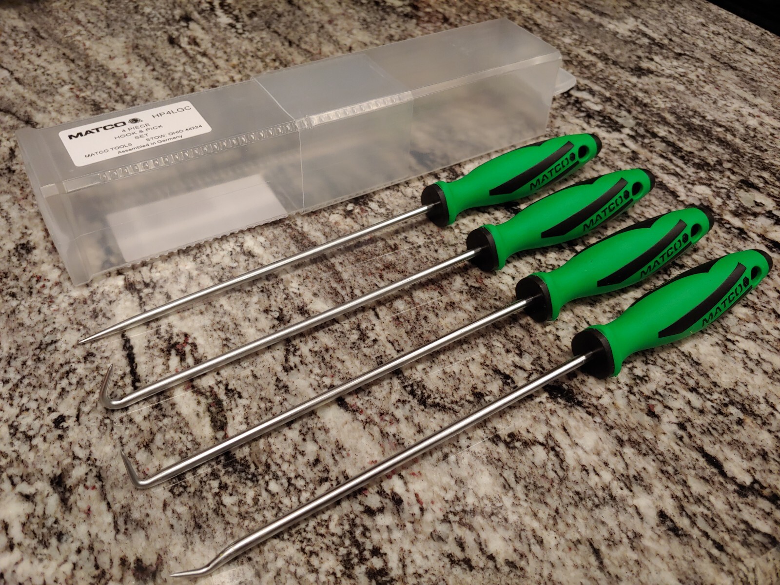 Matco Tools 4 PIECE LONG MINI HOOK AND PICK SET – GREEN