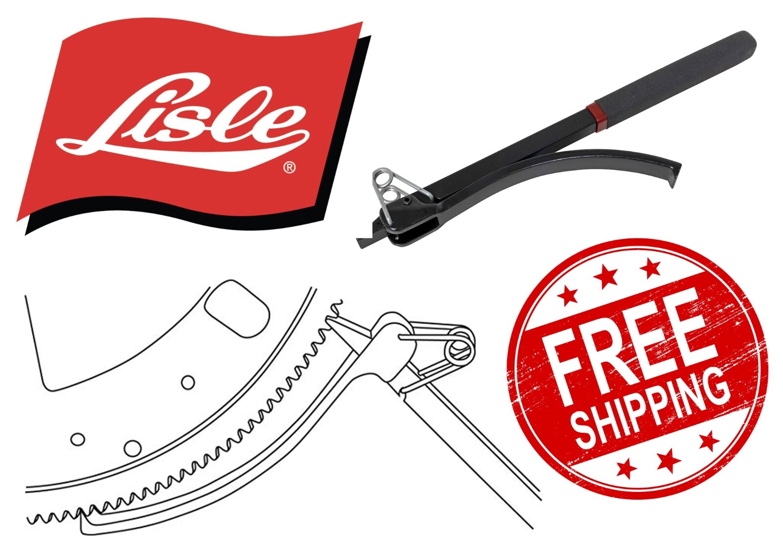 Lisle 23800 Flywheel Turner Tool New Free Shipping USA
