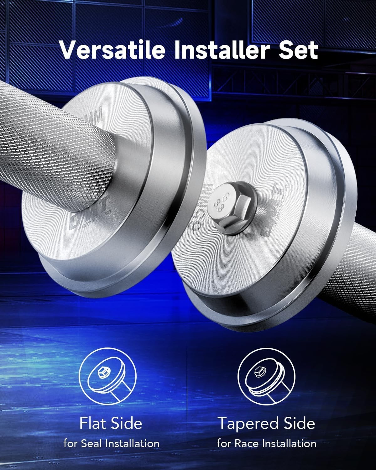 10-Piece Bearing Press Kit with 9 Adapters – Safe and Easy Bearing Installation