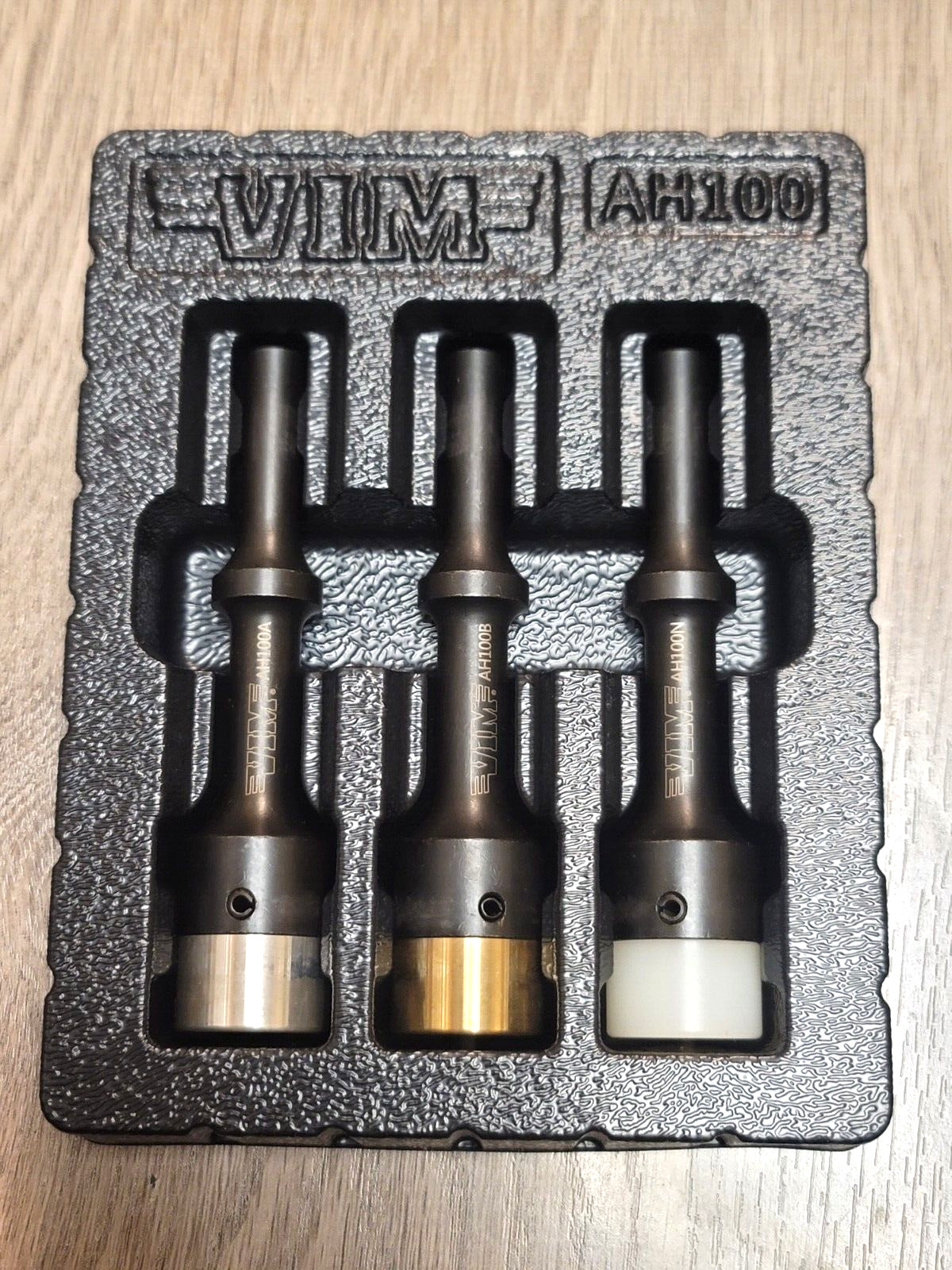 Vim Tools 3pc Soft Face .401″ Air Hammer Bit Set Nylon, Brass, Aluminum #AH100