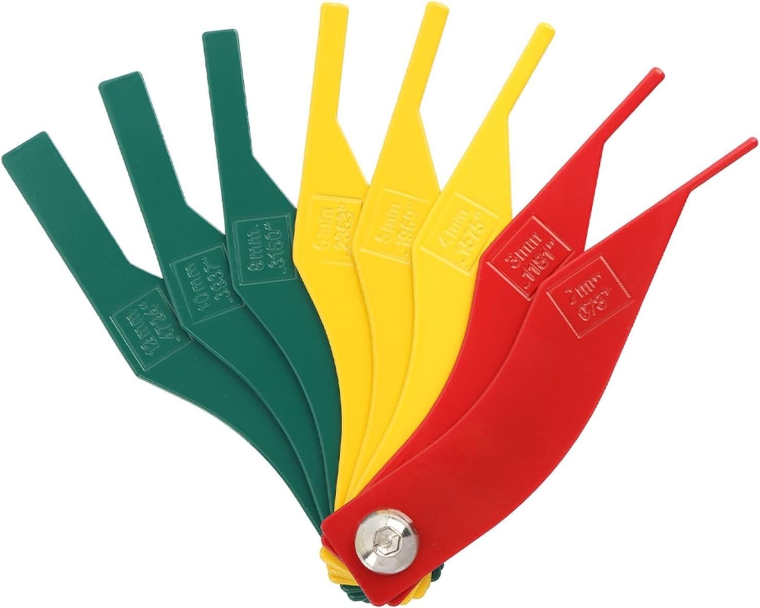 Brake Pad Thickness Gauge 8 Piece Set Automotive Measuring Ruler Tool NEW