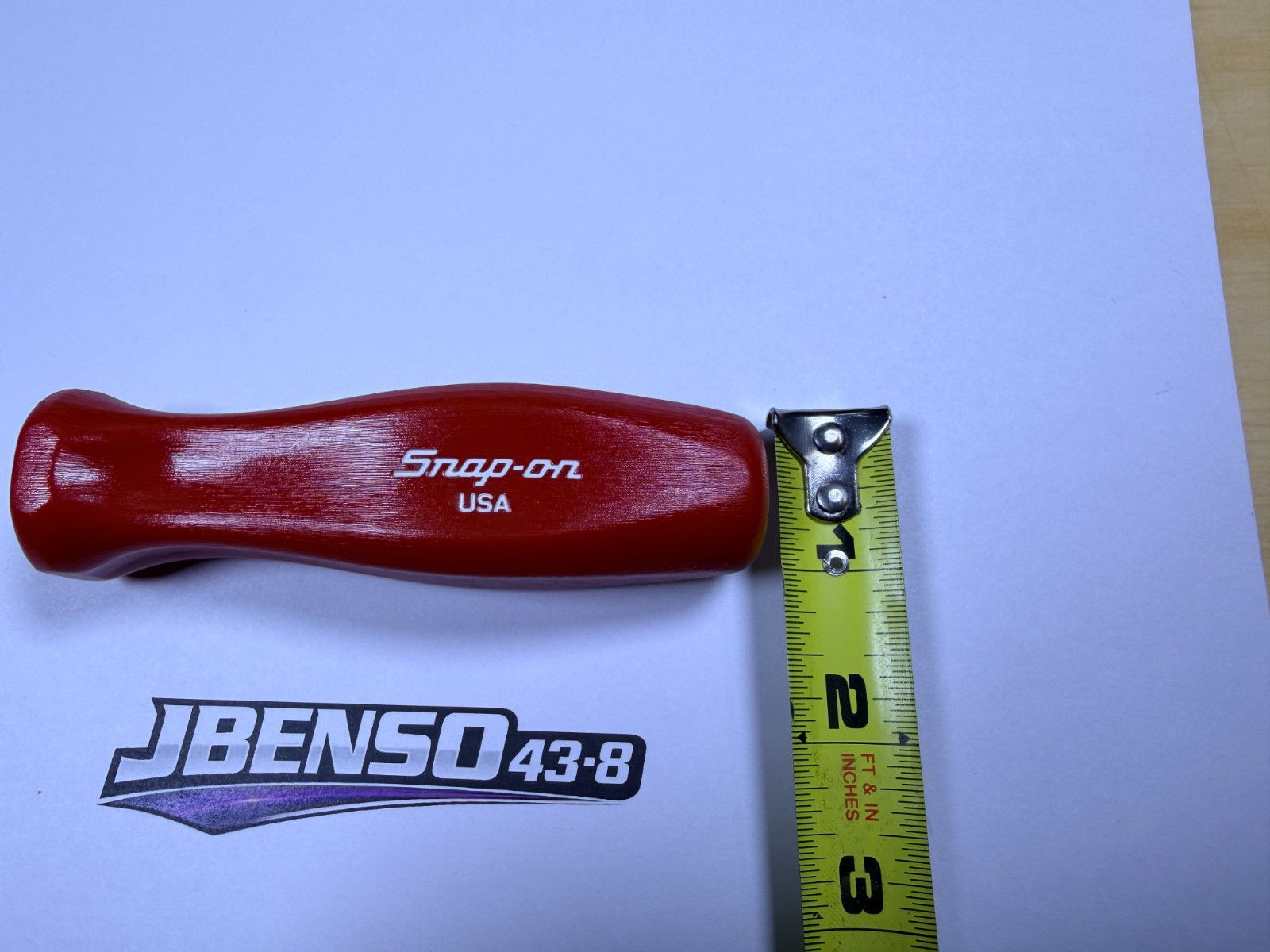 Snap-on Tools USA NEW RARE RED Medium Replacement Handle Hard Grip