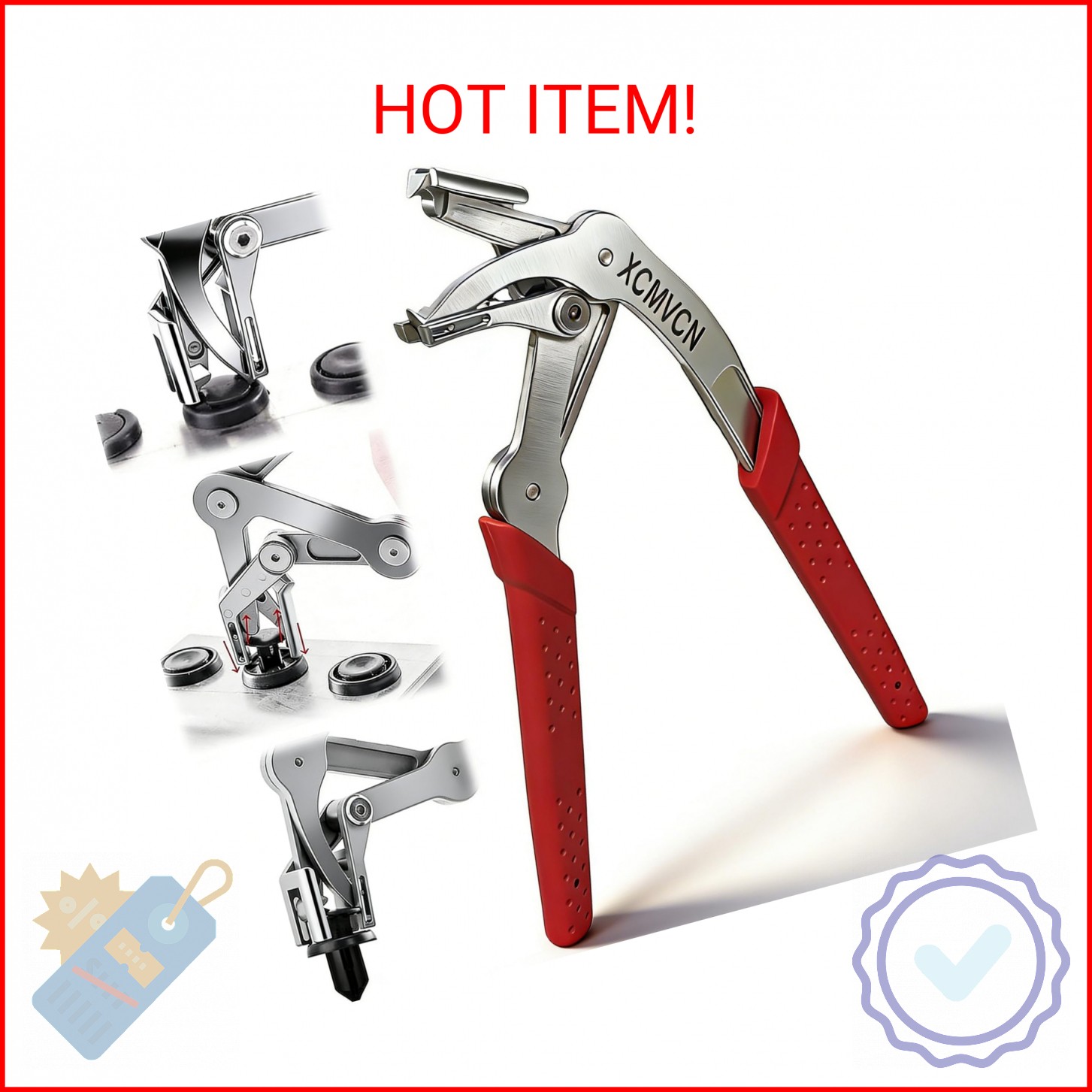 Car Clip Pliers, Spring-Loaded Panel Clip Removal Pliers Tool, Professional Auto
