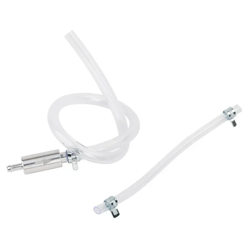 Brake Bleeder Hose, One Way Check Valve Tube Bleeding Tool Kit Silver US