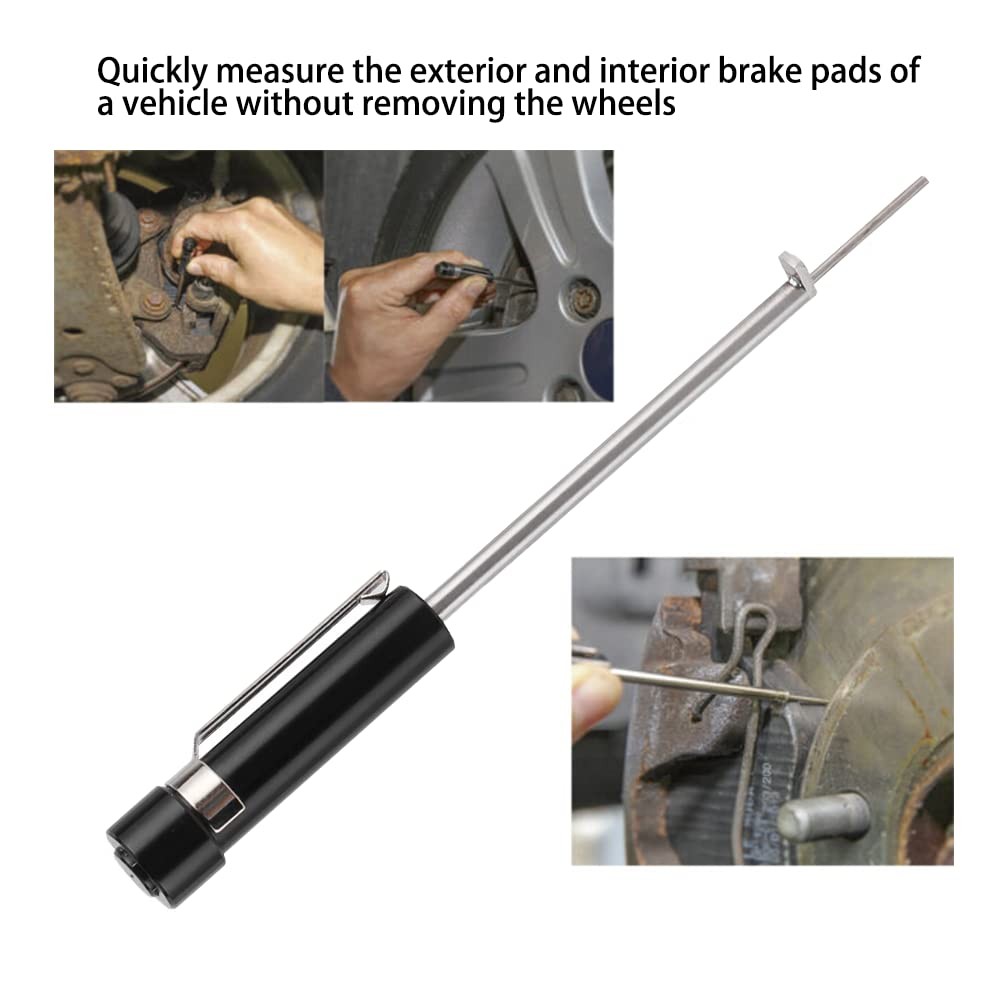 Brake Pad Measuring Tool For 6mm / 0.2 Thickness Brake Pad Gauge Vehicle Measur