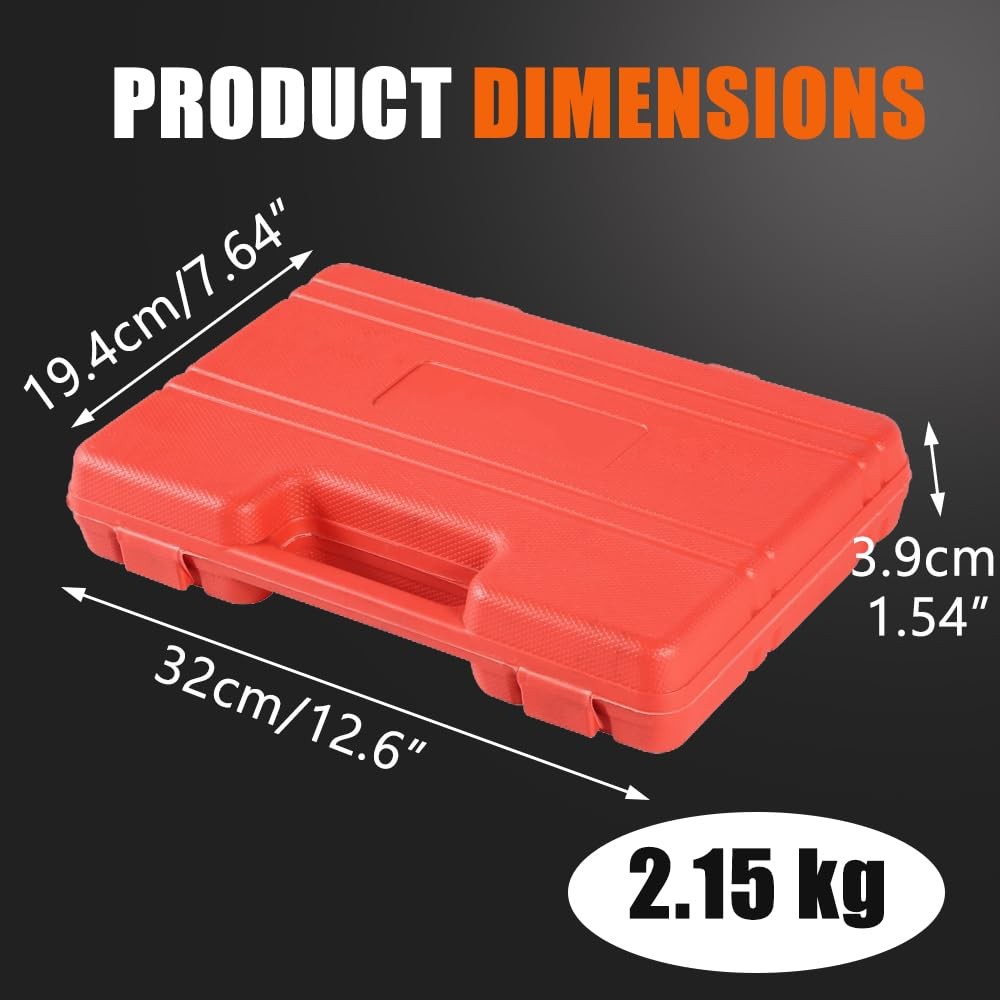 22 Piece Disc Brake Caliper Compression Tool Kit Set 18 Adapters Pad Replacement