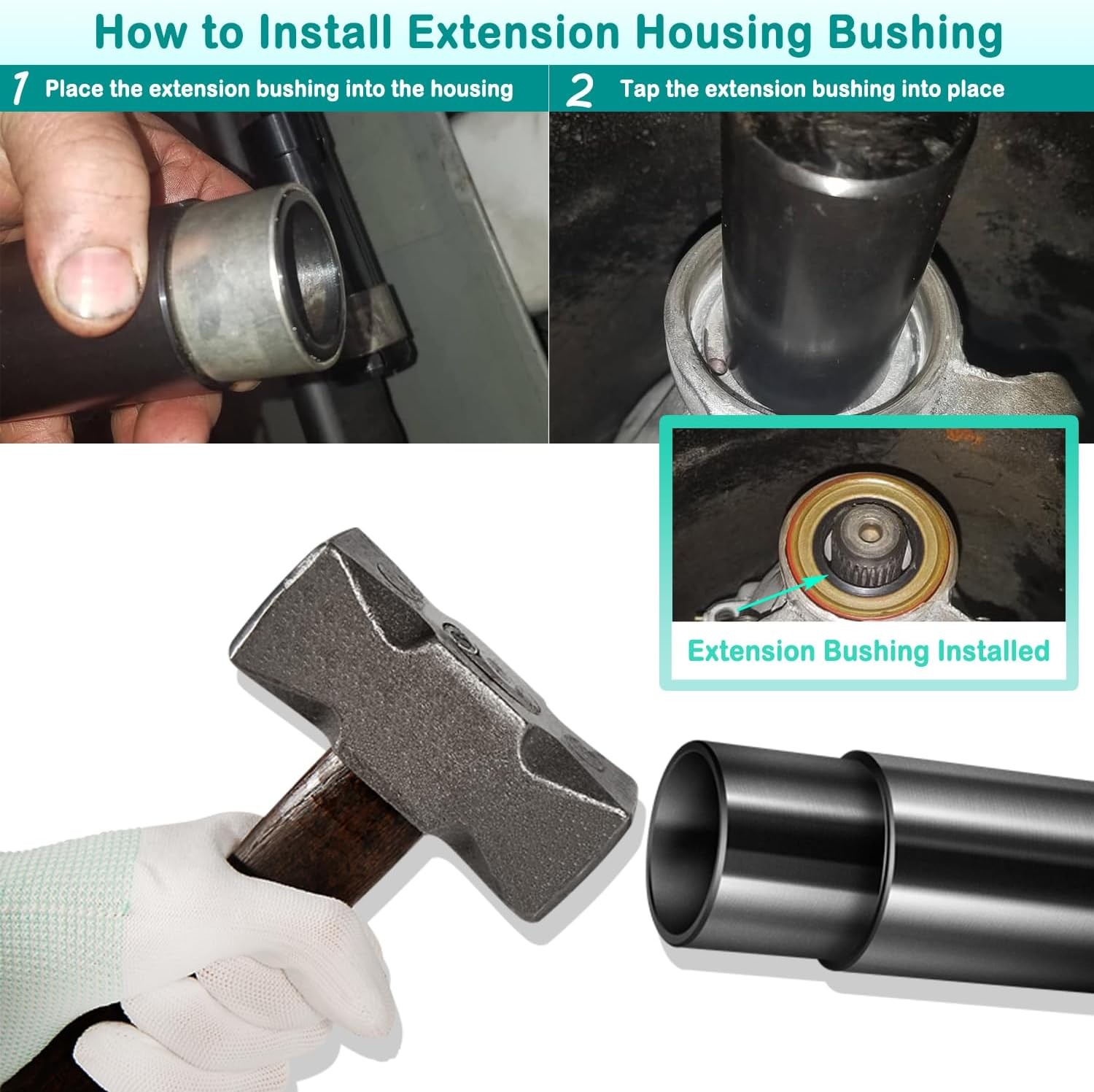 T-0160 Extension Housing Bushing Driver Remover Installer Tool for GM 350,180,T5