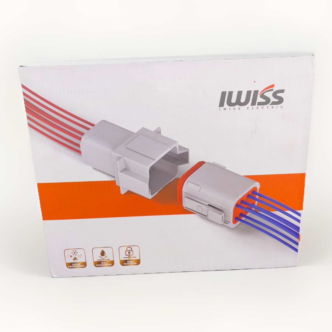 IWISS Deutsch DT Series Connector Assortment, Size 2,3,4,6,8,12 PIN IP67 Rated