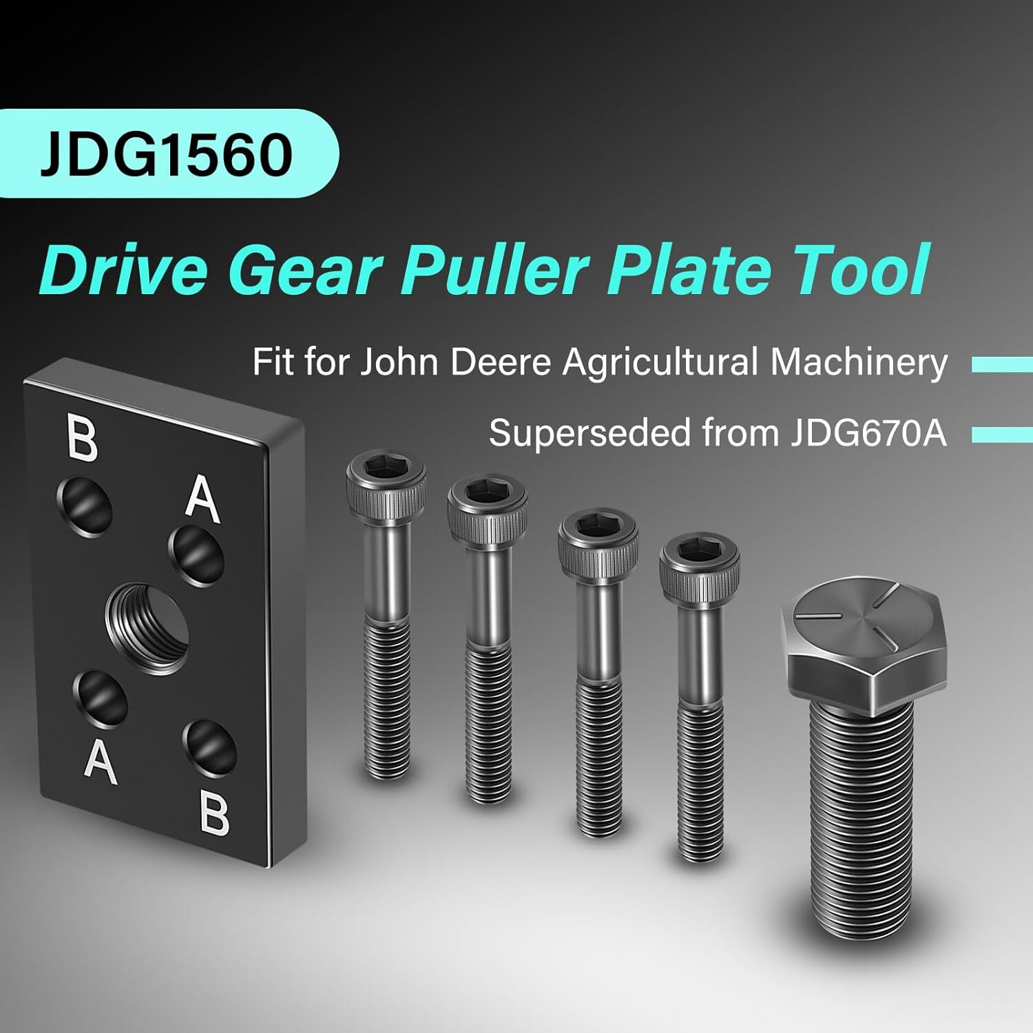 Engine Gear Puller Plate Fits John Deere 6059 6068 JDG1560 JDG670A Tool Set